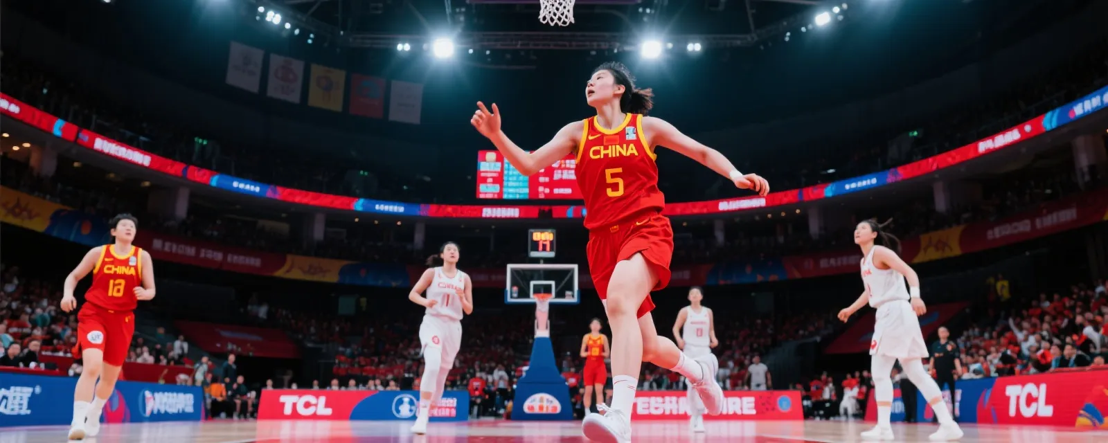 中国女篮 新闻中心背景